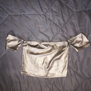 💛F21 Gold Crop Top💛